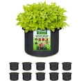 thumbnail image 1 of NUNET Heavy Duty 10 Gallon Plant Grow Bags with Excellent Drainage and Reinforced Handles (10 Count), 1 of 5