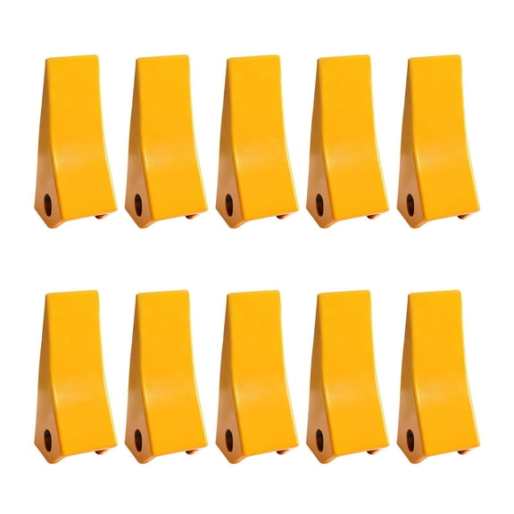 Heavy Duty 10 Pack 5.79 Inch Excavator Bucket Teeth with Pins Compatible with 230 23 Series Skid Steer Mini Excavator Digging Bucket Bolt On Teeth Set