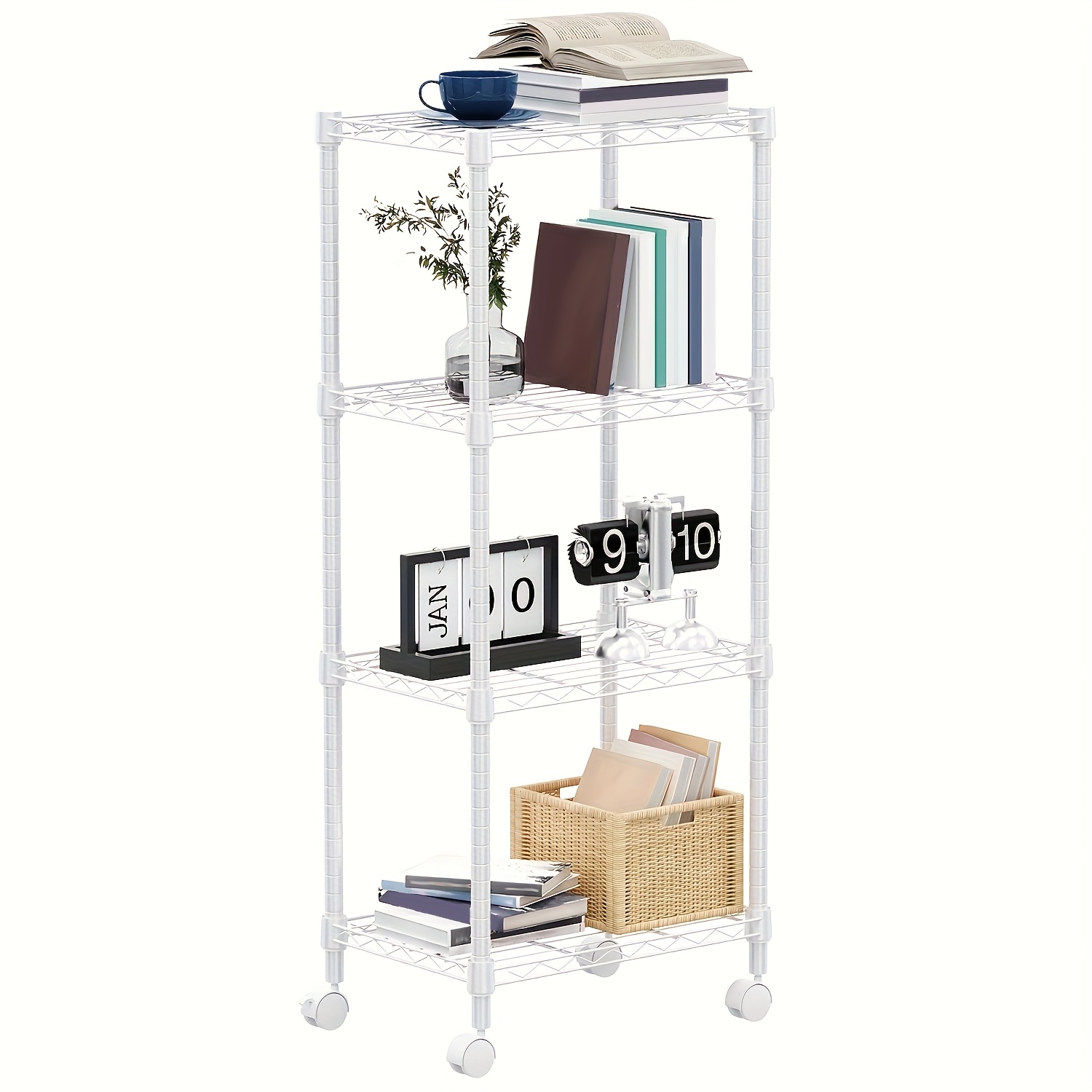 Heavy-Duty 1000 lb Capacity Adjustable Industrial Shelving Unit ...