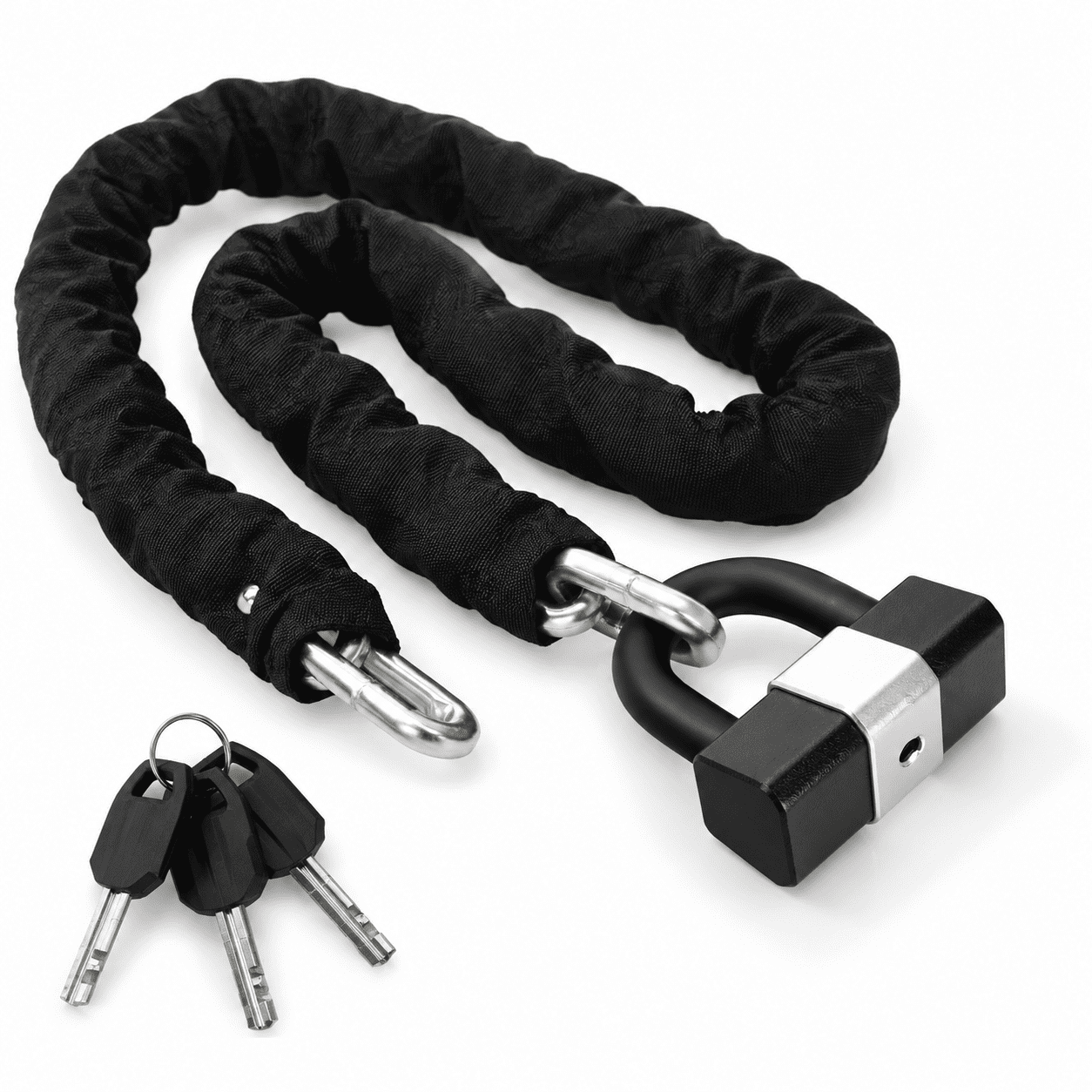 Heavy Duty 10ft Chain Lock with Anti-Cut U-Lock for Bikes, Gates, and ...