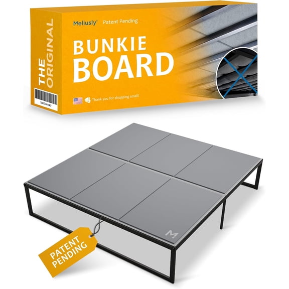 Heavy Duty 10mm Bunkie Board King Size (76x80'') Patent Pending Low Profile Bed Design - Breathable, Noise Minimizing, Moisture Resistant Bunkieboards, Support