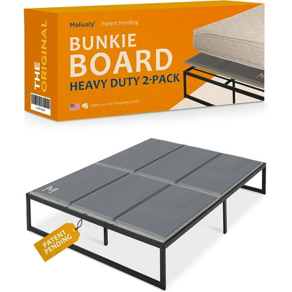 Heavy Duty 10mm Bunkie Board Queen Size (60x80'') Patent Pending Low Profile Bed Board Design - Breathable, Noise Minimizing, Moisture Resistant Bunkieboards, Low Profile Bed Support
