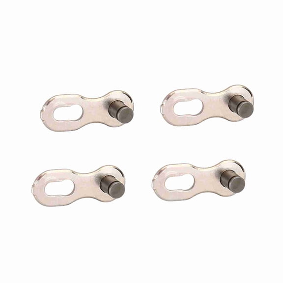 Heavy Duty 11 Speed Bike Quick Release Chain Link Magic Joint Connector (Silver, 2 Pairs / 4 Pcs)