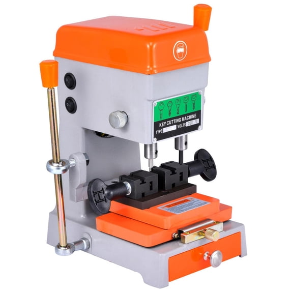 Heavy-Duty 110V Key Cutting Machine - Vertical Key Duplicator for Locksmiths & Property Managers