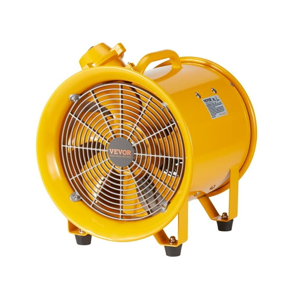Heavy Duty 12" Industrial Exhaust Fan, 550W High-Power Ventilation Blower for Workshop, Garage, Warehouse, and Office Air Circulation