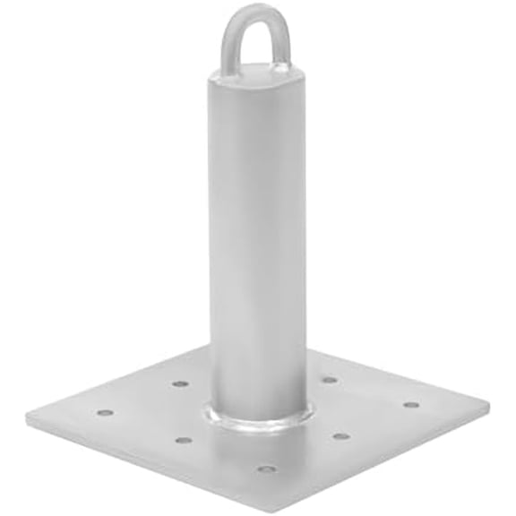 Heavy-Duty 12" Roof Anchor Post, 5000lb Break Strength, 8-Hole Galvanized Steel Fall Protection Anchor for Concrete, Wood, Metal$$Tools & Hardware Other