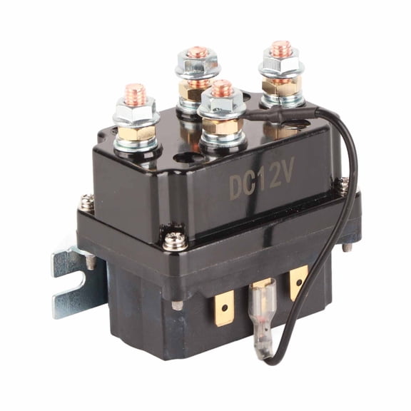 Heavy Duty 12V 250A Winch Solenoid Relay Contactor Replacement for ATV UTV SUV 4x4 Vehicles with 3000 to 5000 lbs (1360 to 2268 kg) Winch Capacity Reliable Recovery Accessory