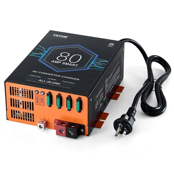 Heavy-Duty 12V DC RV Converter – 80A 110V AC to DC Power Supply & Charger