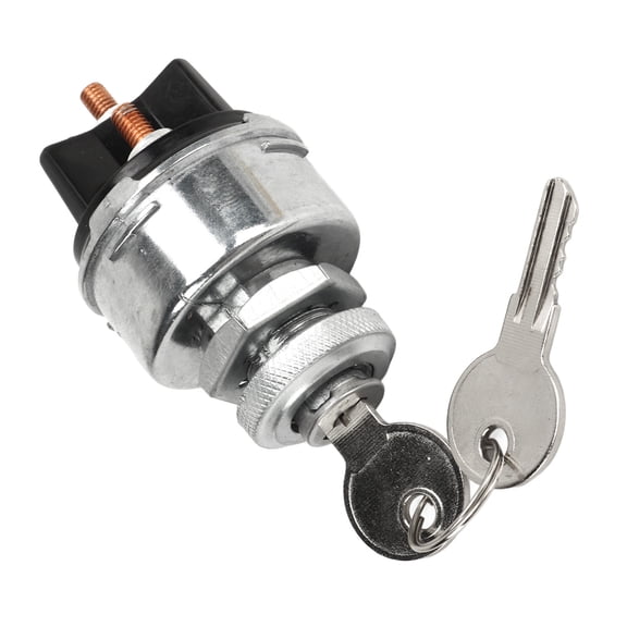 Heavy Duty 12V Engine Ignition Starter Switch Replacement with 2 Keys 942918 Dual Unit 3.9 inches / 10 cm Lock Key Set for Vintage Willys Jeep CJ2A CJ3A DJ3A CJ3B CJ5 CJ6