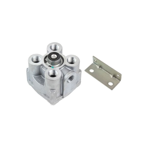 Heavy Duty 12V Relay Valve - 5.5 PSI Air Brake Relay Valve Replaces 065181, Bendix 065181BXW, Automann 170.65181, Automann 745065181, Navistar BAN06518,