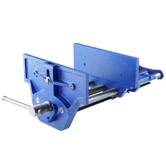 Heavy Duty 13 Inch Cast Iron Woodworking Bench Vise with 10.6 Inch Jaw Width and Quick Release Lever for Woodworking Cutting Drilling