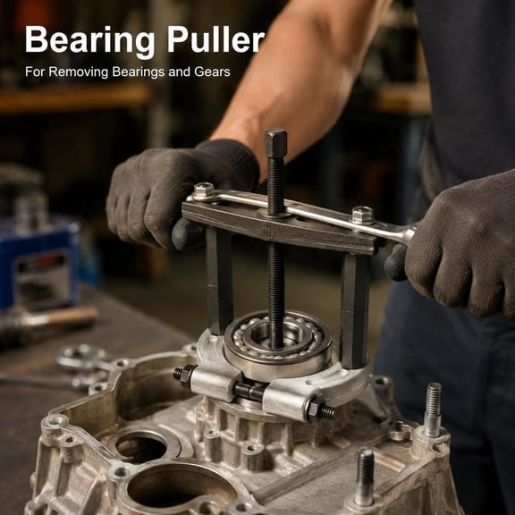 Heavy Duty 14-Piece Bearing Puller Kit, 5 Ton Capacity, Bearing Separator, Pinion Wheel Removal Tool, Case Included