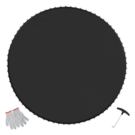 Heavy-Duty 14ft Trampoline Mat, 72 V-Ring Attachment, Fits 6.5"-7" Springs, Reinforced Stitching