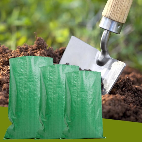 Heavy-Duty 14x26 Inch Woven Sand Bag, UV-Resistant for Outdoor Use, Essential for Flood Barriers, Construction Fill, and Bulk Material Storage40*60cm,5pcs