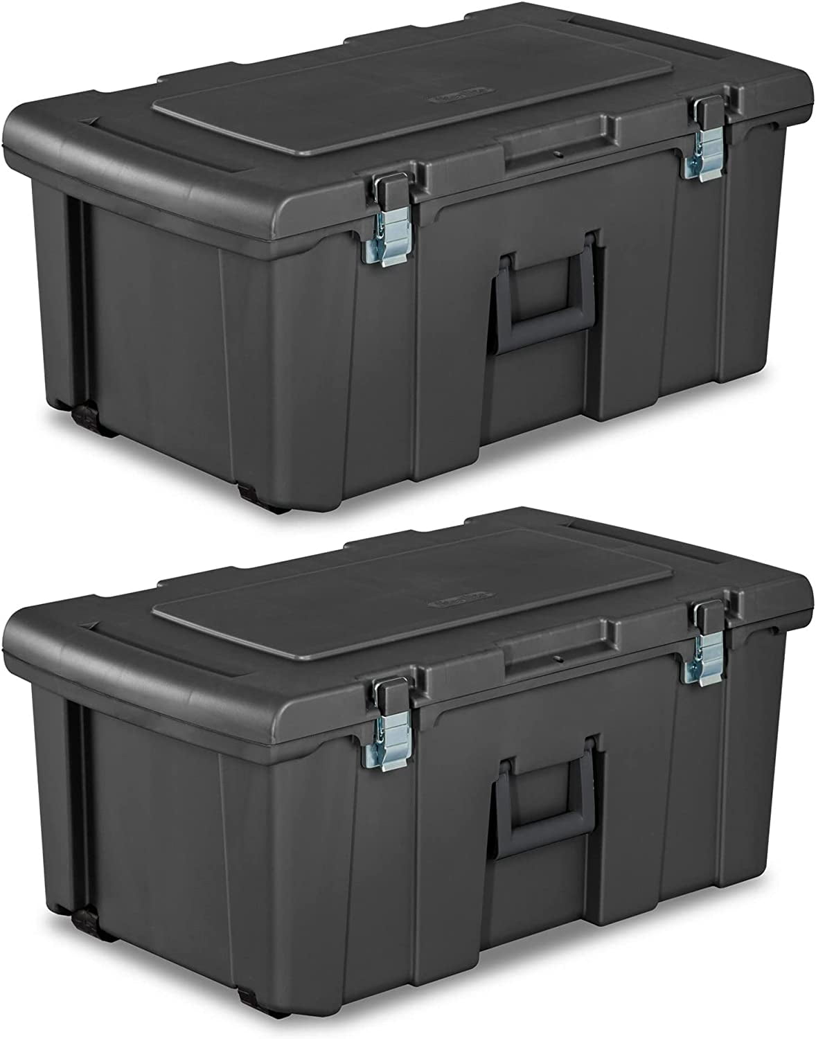 Heavy Duty 16 Gallon Portable Large Plastic Footlocker Storage