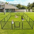 thumbnail image 1 of Heavy Duty 16-Panel Dog Playpen - Dog Fence 24-Inch Height Perfect for Indoor/Outdoor Use, Small Dogs, and Rabbits, 1 of 7