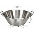 thumbnail image 1 of Cazo Para Carnitas 16" Stainless Steel Heavy Duty Acero Inoxidable Wok comal Fry Mexican Style, 1 of 3