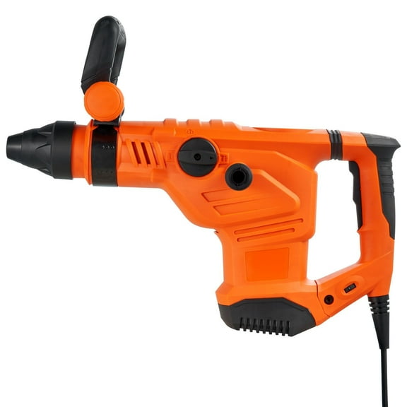 Heavy-Duty 1600W Rotary Hammer Drill, SDS-Max 2-Inch Corded, 175-350 RPM, Ideal for Demolition & Drilling