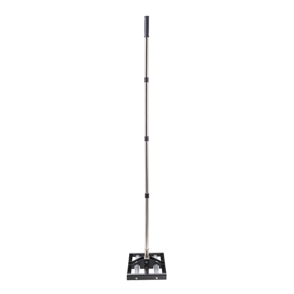 Heavy Duty 17x10 Inch Lawn Leveling Rake with 63.4 Inch Adjustable Handle for Yard Grading and Soil Spreading