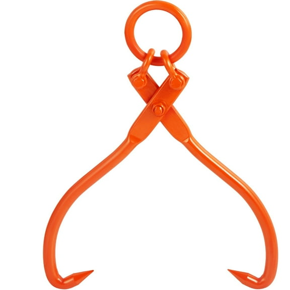 Heavy Duty 18 Inch 2 Claw Log Skidding Tongs Steel Lumber Lifting Tool 350 kg 772 lbs Loading Capacity