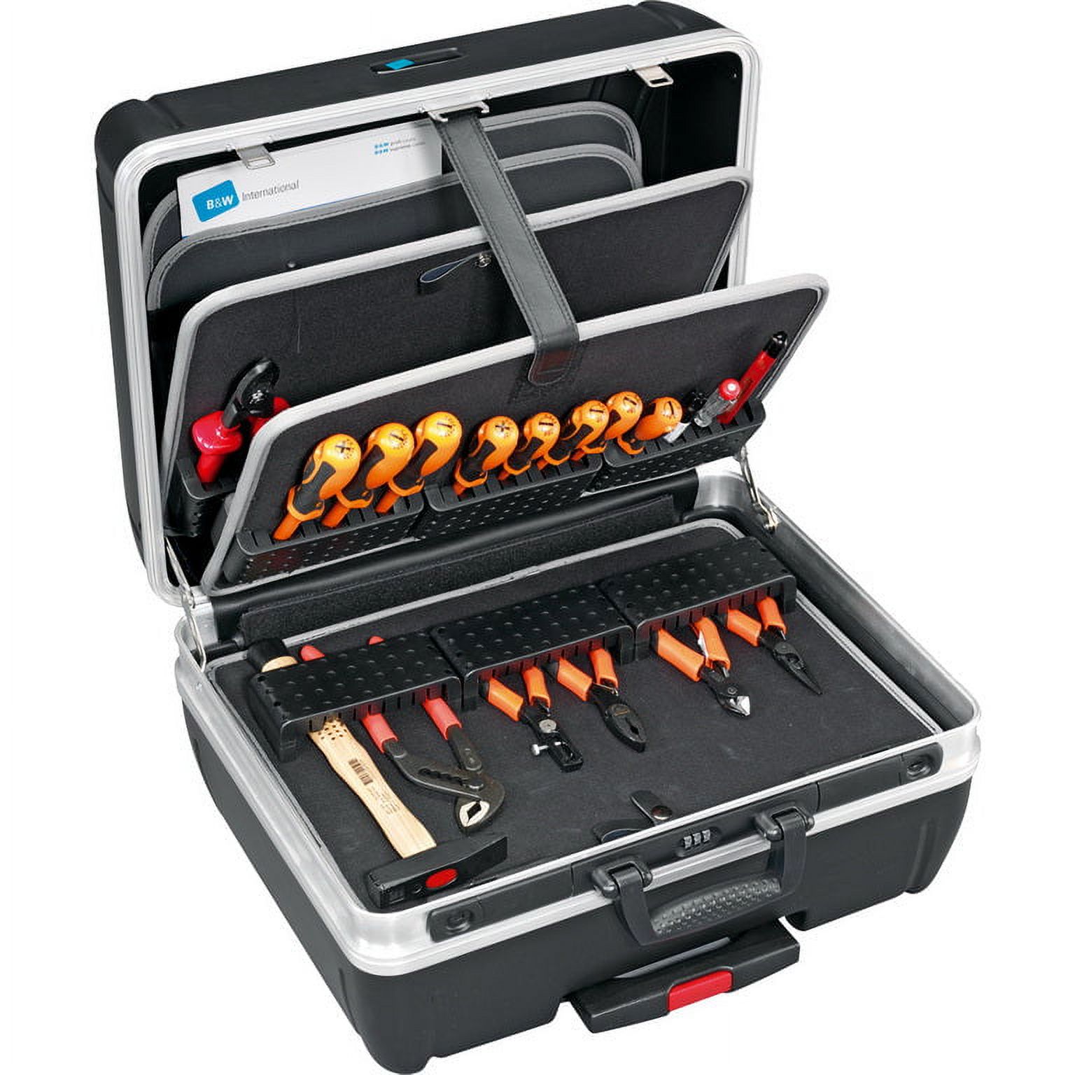 Heavy Duty 19" Tool Case with Universal Pallets, Pull Handle, Wheels