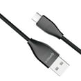 thumbnail image 1 of Heavy Duty (2.4A Fast Charging Data Transfer) Type-C to USB Cable for OnePlus Nord N20 5G - 3.3 Feet - Black, 1 of 7