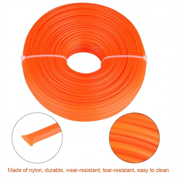Heavy,Duty 2.4mm Nylon Trimmer Wire, Easy Install, Wear,, Fits Most Grass Trimmers
