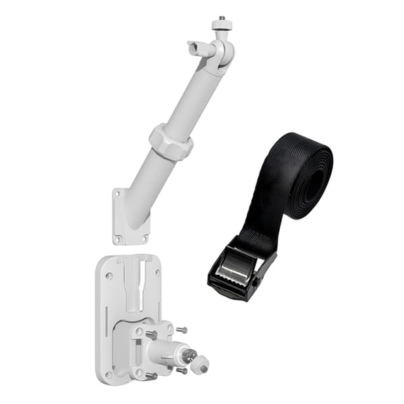 Heavy Duty 2 In 1 Mount Brackets For Security Camera And Solar Panel With Adjustable Angles And Metal Construction