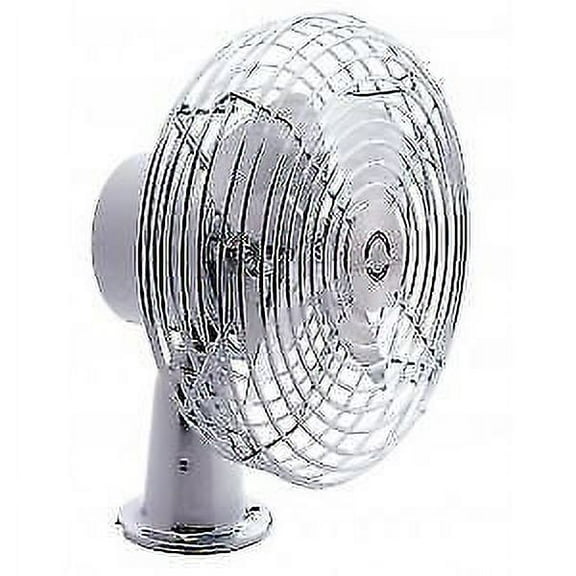 Heavy Duty 2 Speed 6" Fan,Steel Blades,Chrome Plated-12V *Universal Application*