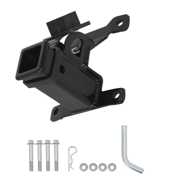 Heavy Duty 2" Trailer Hitch Receiver for Polaris RZR PRO XP & PRO XP 4 2020+ Models, Rear Bolt-On Carbon Steel Towing Hitch, Black Powder Coated, SKU 60605527