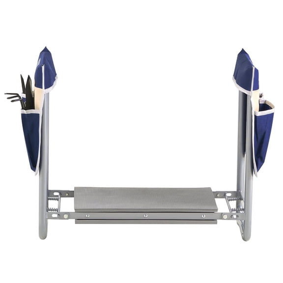 2-in-1 Folding Garden Kneeler and Stool with 11" EVA Pad, Heavy Duty Bench for Gardening