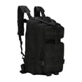 thumbnail image 1 of Heavy-Duty 20-25L Outdoor Hiking Backpack with Oxford Fabric and Multiple Compartments for Camping Travel and Outdoor Adventures, Black, 1 Pack, 1 of 5