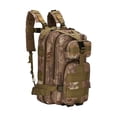thumbnail image 1 of Heavy-Duty 20-25L Outdoor Hiking Backpack with Python Pattern Oxford Fabric for Camping Travel and Adventures, Brown, 1 Pack, 1 of 5