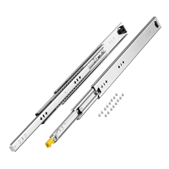 Heavy Duty 20 " Drawer Slides,250lb Load Capacity Locking Ball Bearing Slides,Full Extension Side Mount Drawer Glides