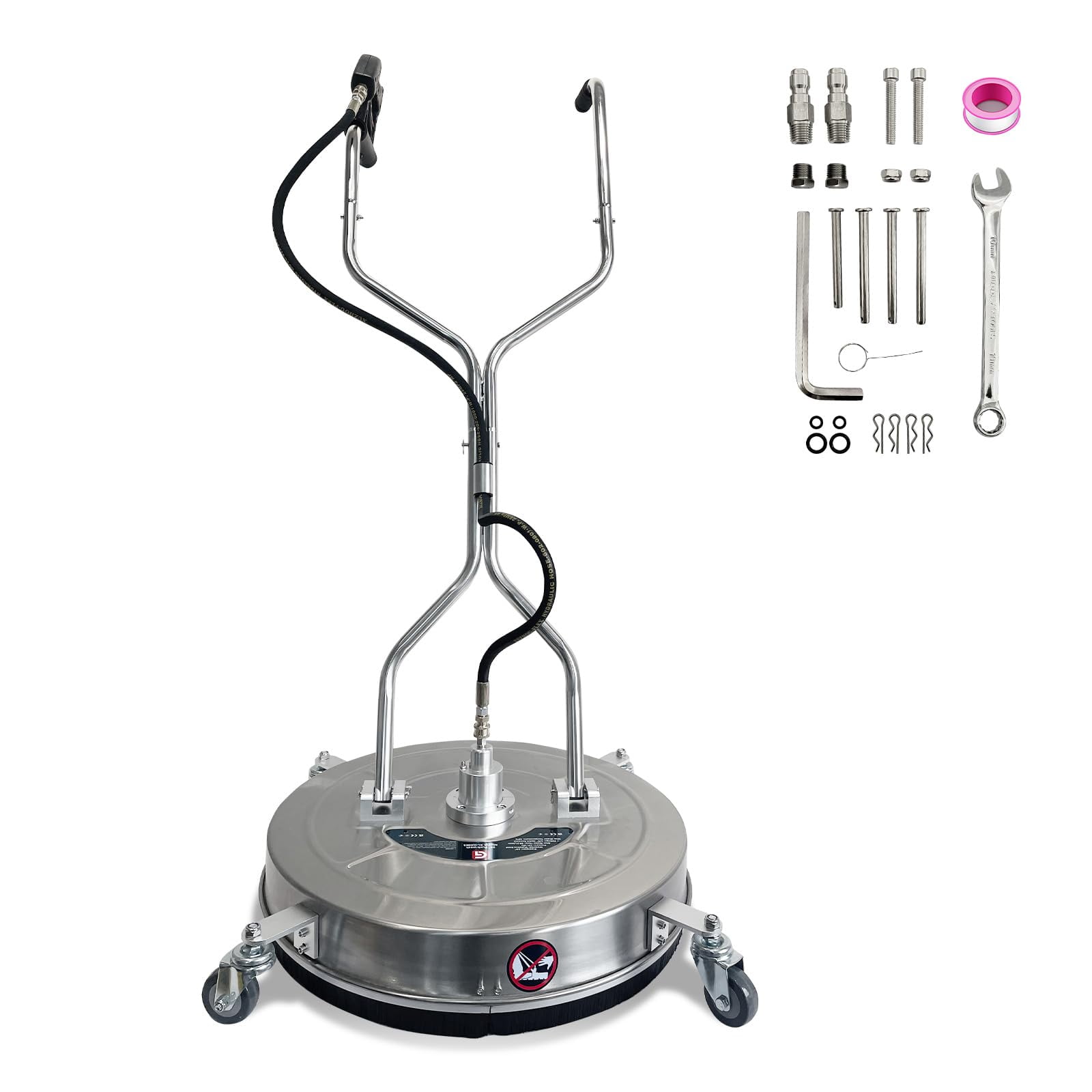 Heavy-Duty 20-Inch Pressure Washer Surface Cleaner – 4600 PSI Stainless ...