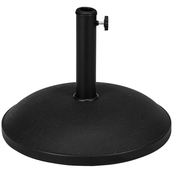 Heavy-Duty 20" Outdoor Patio Umbrella Base, 55 lb Cement Stand for Round Market Umbrellas