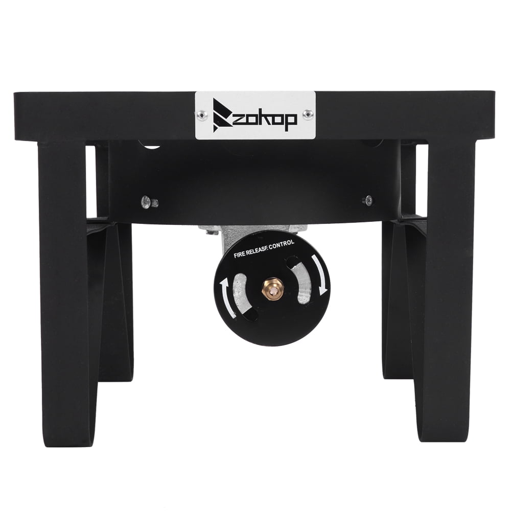 Heavy Duty 200,000 BTU Propane Gas Single Burner Cooker Outdoor Stove for  Home Brewing, Turkey Fry, Maple Syrup Prep, Cajun Cooking, Black -  Walmart.com