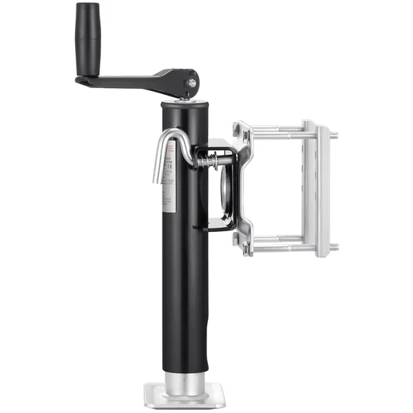 Heavy Duty 2000 lbs Swivel Trailer Jack with 10" Lift and Handle for RV,Horse,Utility,and Yacht Trailers-Bolt-On Design for Easy Installation