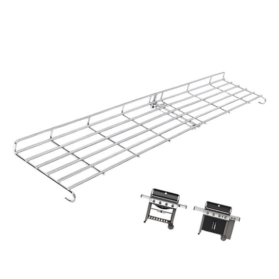 Heavy Duty 201 Stainless Steel BBQ Extension Rack Built For Outdoor Cooking Units Portable Construction
