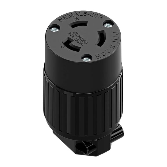 Heavy Duty 20A 125V Locking Receptacle L5-20 R Locking Plugs Durability Construction For Outdoor Industrial Applications