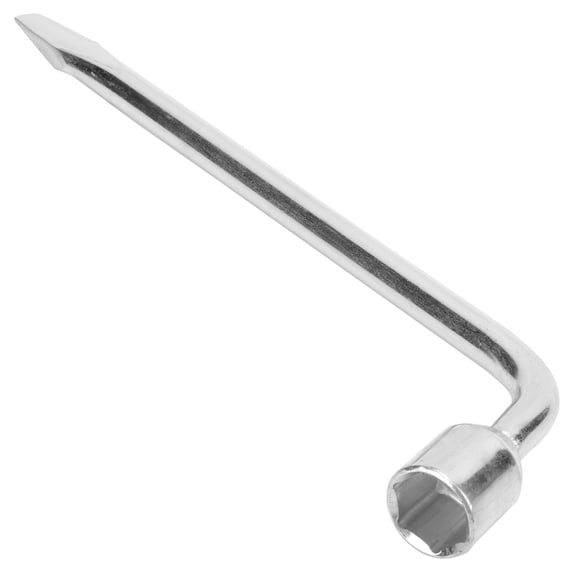 Heavy Duty 21mm L-Type Socket Wrench, Extended Lug Wrench 13.78 Inches / 35 cm, High Carbon Steel Wheel Tire Repair Tool and Removal Pry Bar for Cars Trucks