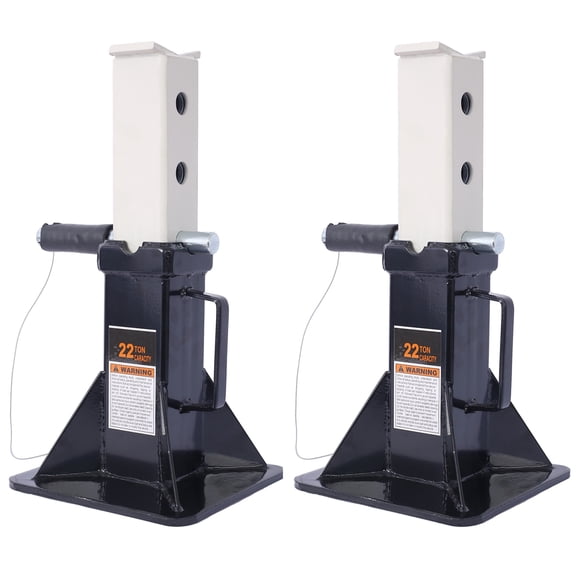 Heavy Duty 22 Ton Car Jack Stands Lock Feature 44K lb Capacity Pair