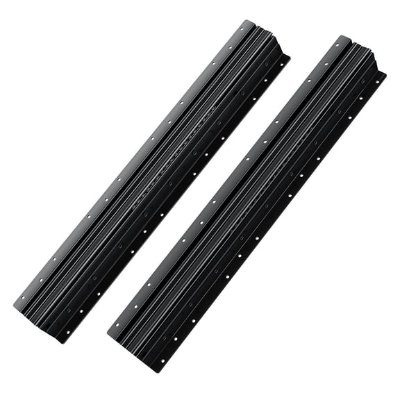 Heavy Duty 24" Under Stair Cabinet Slides,Full Extension Ball Bearing Drawer Glides with 260 LB Load Capacity,Black Track Runners for DIY Replacement