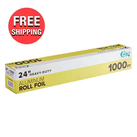 Heavy-Duty 24" x 1000 ft Kitchen Food Service Restaurant Deli Aluminum Foil Roll