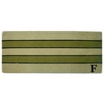 thumbnail image 1 of Heavy Duty Coir Door Mat Pistachio, Monogram F - 24" x 57", 1 of 4