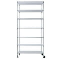 Heavy Duty 2450lbs Capacity 7 Tier Chrome Metal Wire Shelving Unit with
