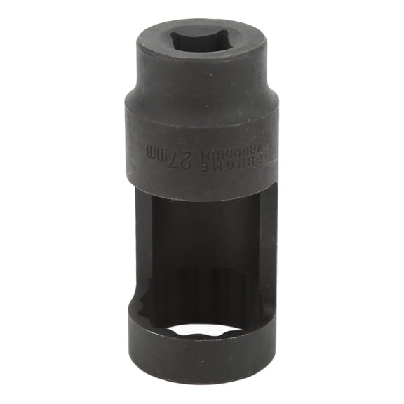 Heavy Duty 27mm Diesel Injector Socket Tool 1/2-Inch Drive 12-Point Cr-V Steel Universal Specialty Socket Remover Compatible with Ford Fiat Mercedes and More (1.06 in / 27 mm)