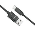 thumbnail image 1 of Heavy Duty 2A Type-C to USB Fast Charging Data Transfer Cable for Samsung Galaxy Z Flip 3, Z Fold 3 - 10 Feet - Black, 1 of 6