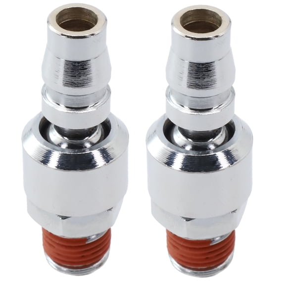 Heavy Duty 2PCS Pneumatic Quick Connectors with For 360 Degree Swivel for Air Compressors