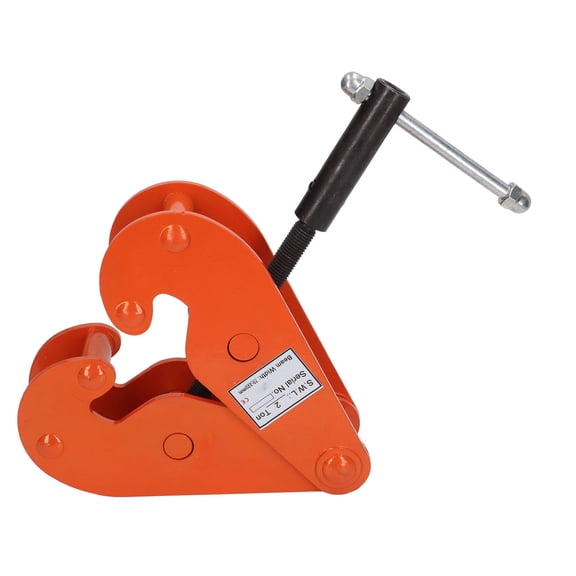 Heavy Duty 2T 4400 lbs Vertical Beam Clamp Alloy Steel Rigging Lifting Clamp, 70-220 mm / 2.76-8.66 in Jaw Opening